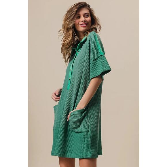 BiBi Dip Dye Mineral Washed Knit Dress - Picture 6 of 9